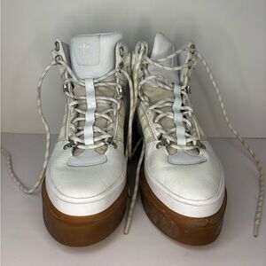 Adidas Women's White and Brown Sneakers IVY Parm